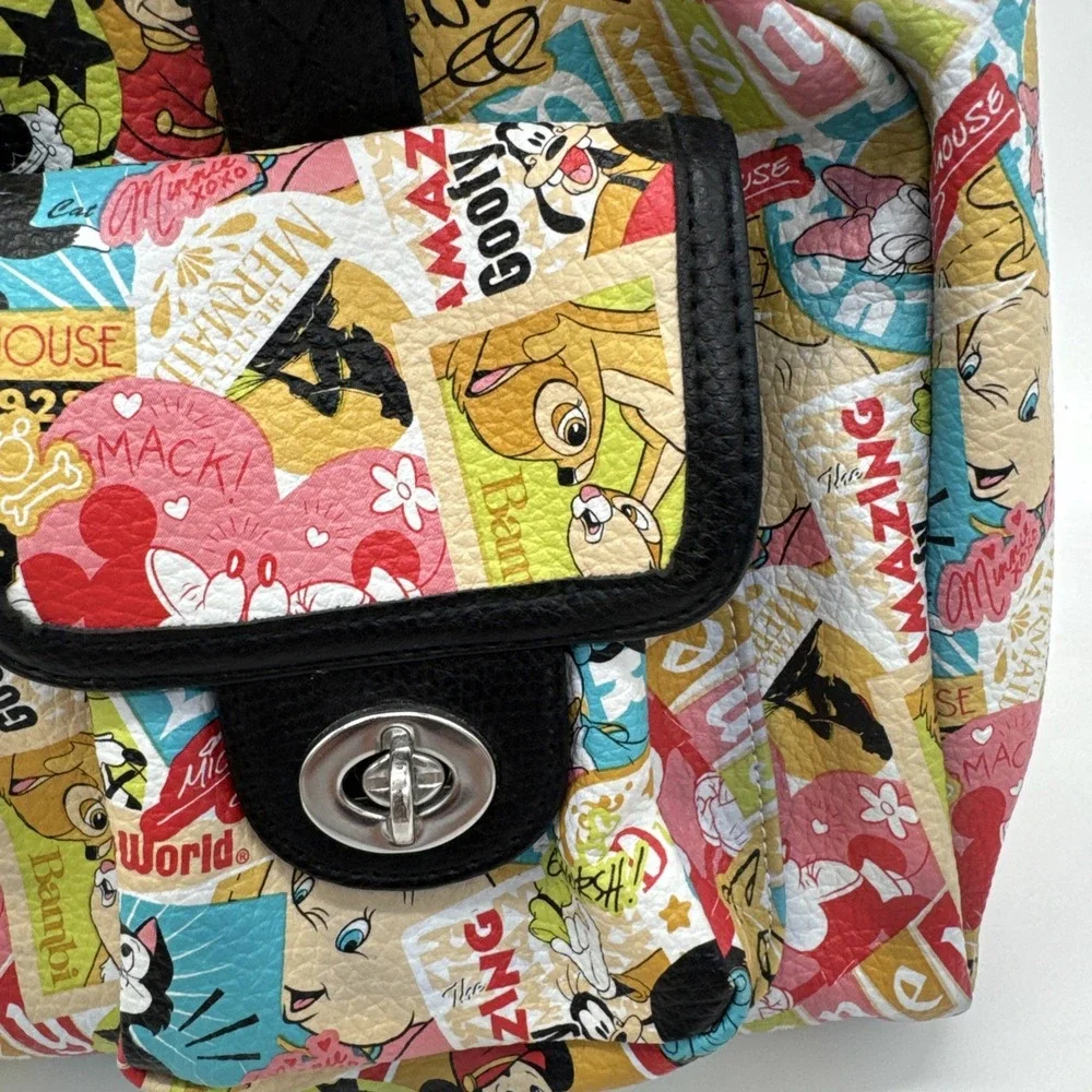 Minnie and Mickey Disney Comic Strip Purse Excellent Condition